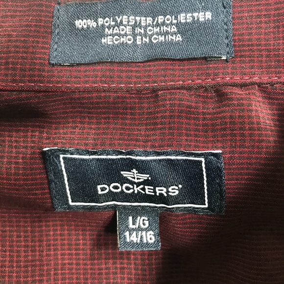 Boys Dockers Shirt Size L/G 14/16 - Picture 5 of 5